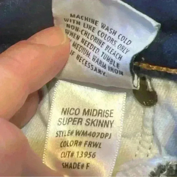 Hudson Nico Midrise Super Skinny Jeans 24 w/ flaw - Picture 12 of 12